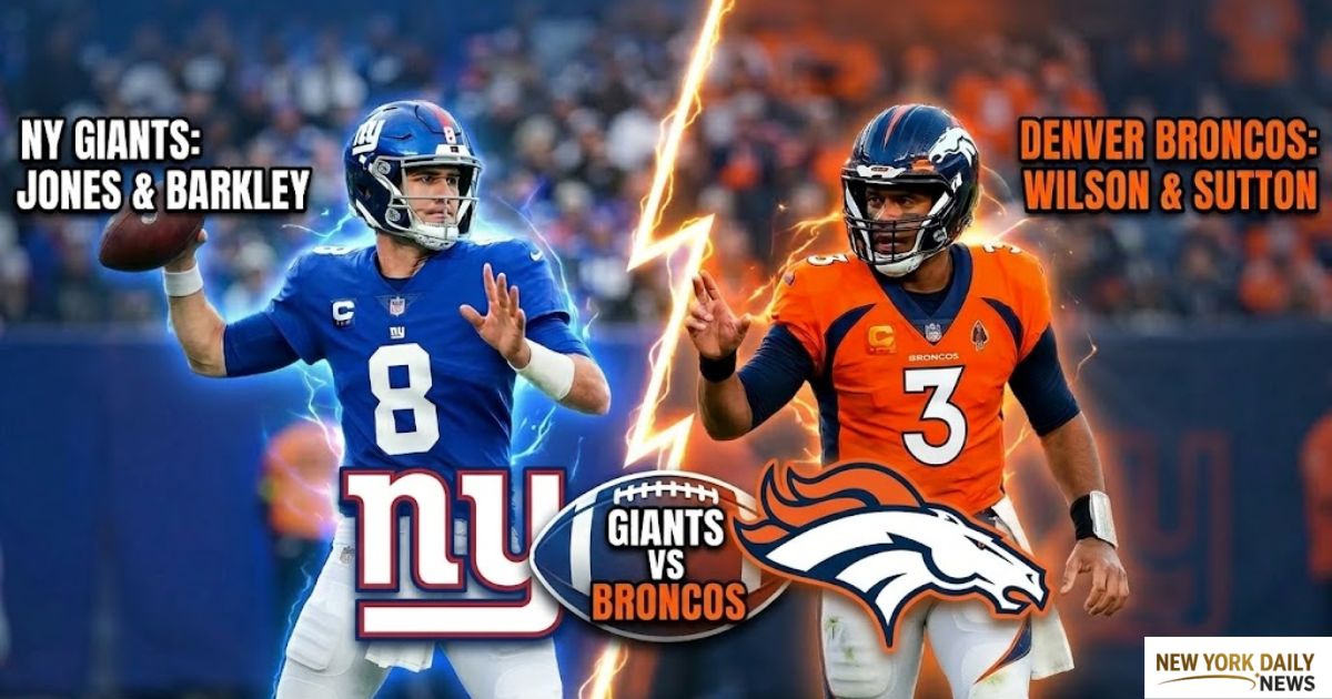 new york giants vs denver broncos match player stats