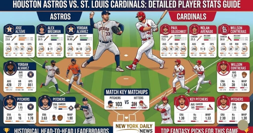 houston astros vs st. louis cardinals match player stats