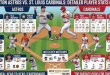 houston astros vs st. louis cardinals match player stats