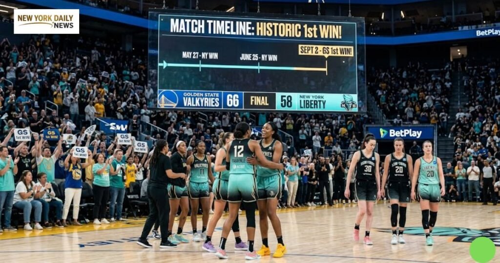 golden state valkyries vs new york liberty timeline​