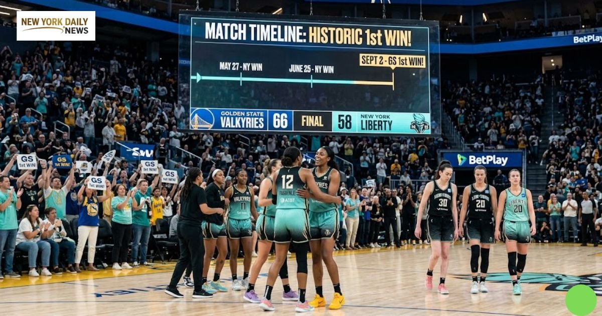 golden state valkyries vs new york liberty timeline​